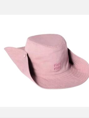 🔥NWT‼️✨ Miu Miu ✨ Pink Cowboy Hat / Drill Hat / Bucket Hat